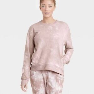 🌸 All in Motion Tie Dye Sweatshirt XL NWT Cozy Thumb Hole Pullover